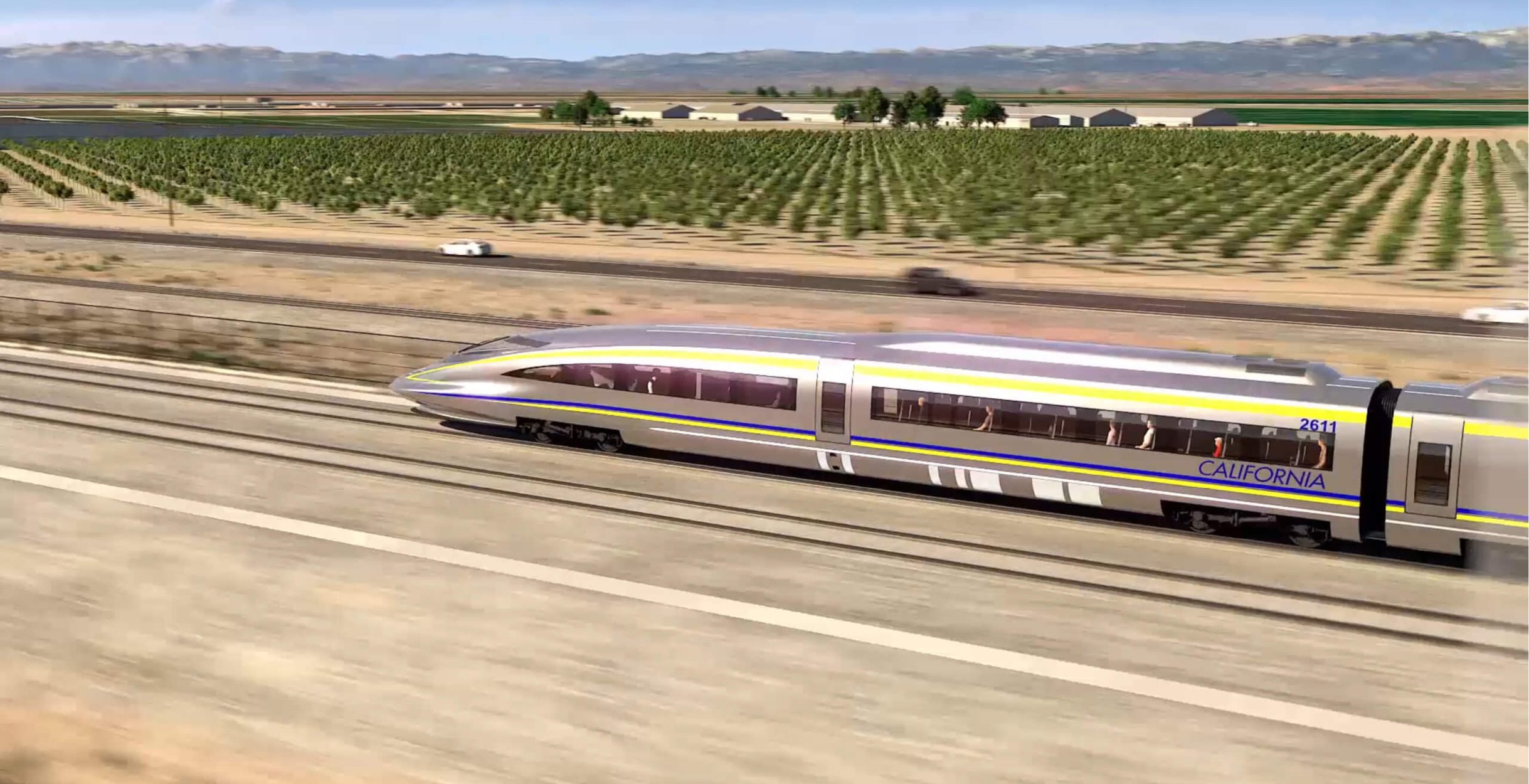 California High Speed Rail Rendering
