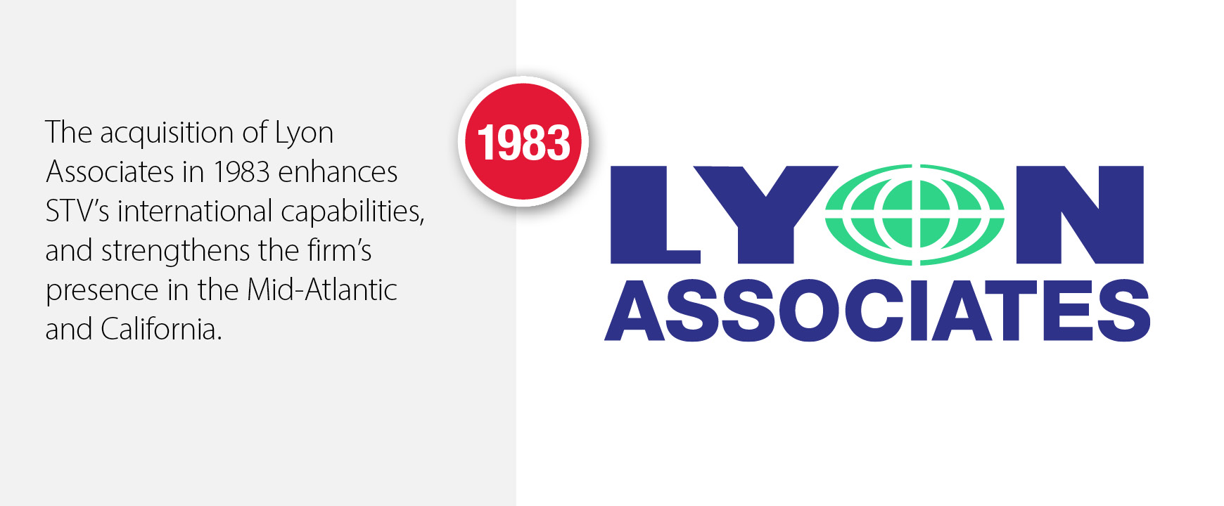 1983 - STV acquires Lyon Associates