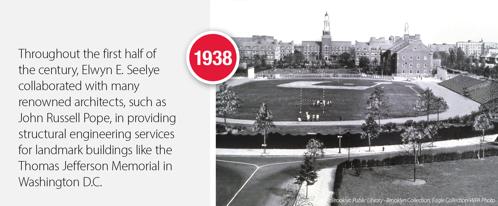 1938 - Elwyn E. Seelye collaborates on Jefferson Memorial