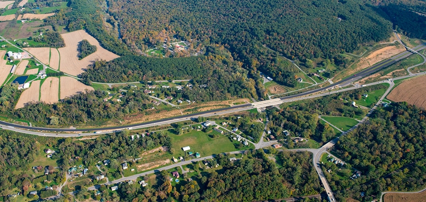 Central Susquehanna Valley Transportation (CSVT) aerial view