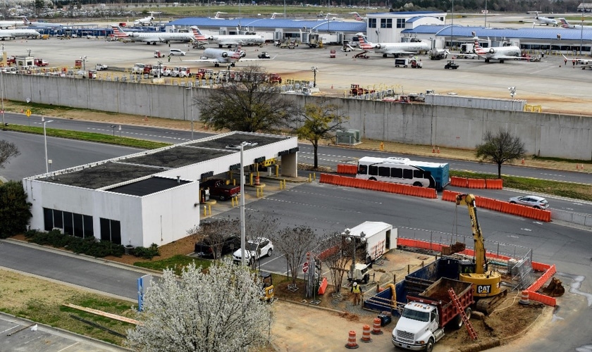 Sanitary Sewer Improvements on Rental Card Road at Charlotte Douglas International (CLT) Airport