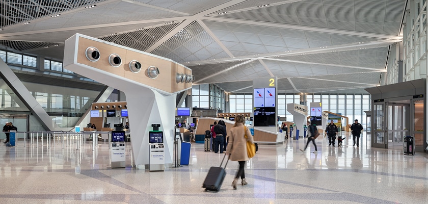 Newark Airport check in area