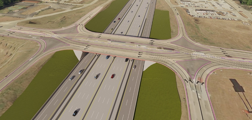 rendering of highways