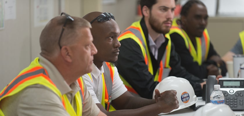 STV employees mentoring team members