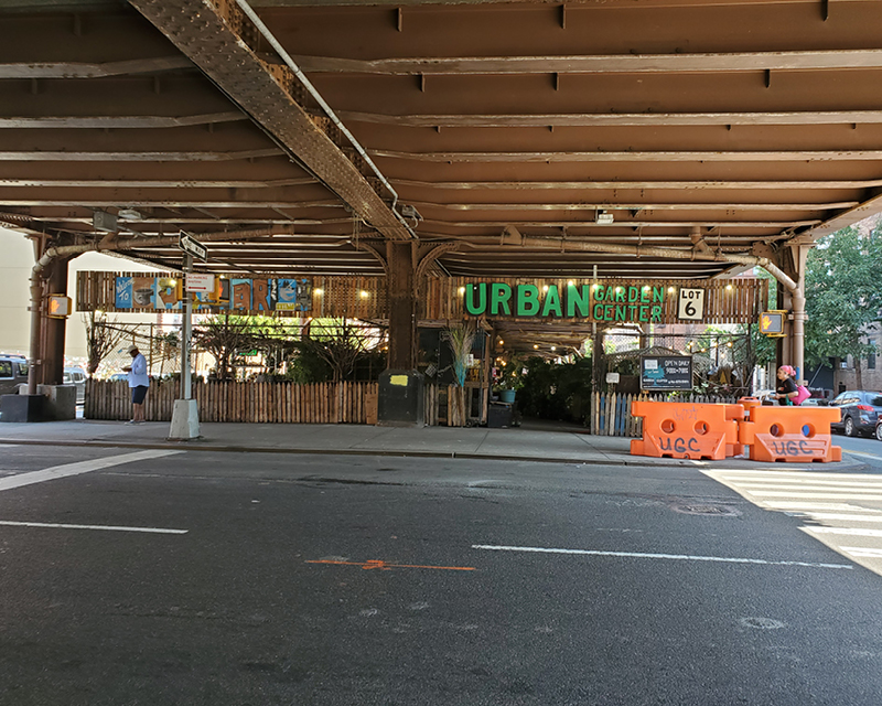 The Urban Garden Center underneath the Park Avenue Viaduct