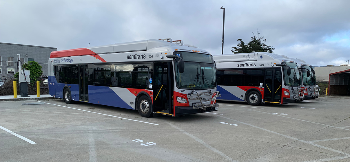 samTrans Battery-Electric buses