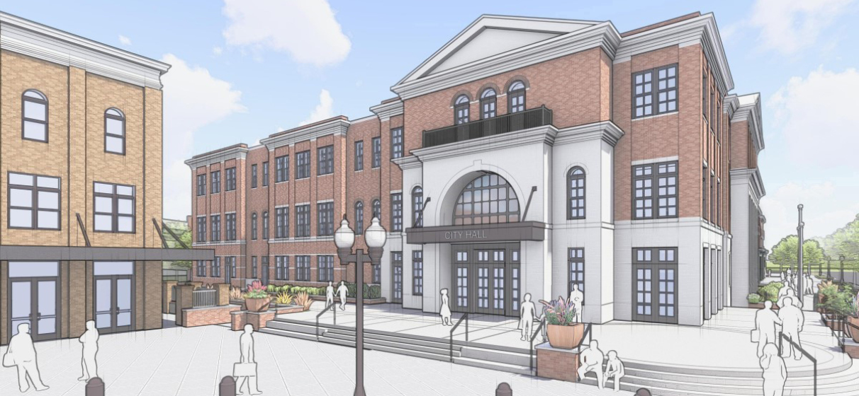 Rendering of Franklin City Hall