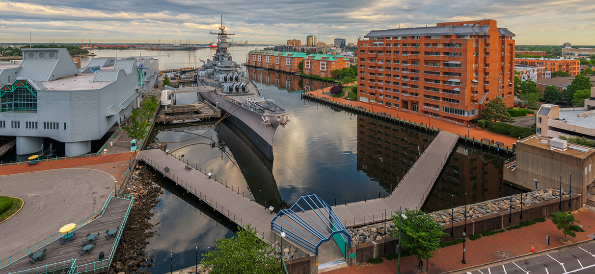 Norfolk, Virginia harbor