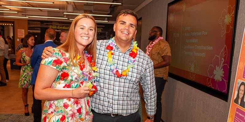 Elizabeth Lisk with Stephen Zubrycky, who also supported her nomination for the award.