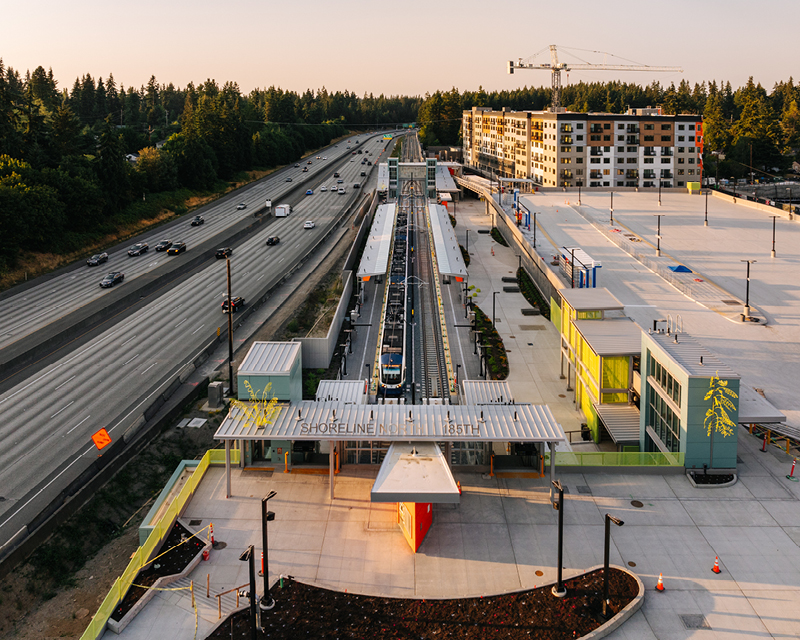 The new Shoreline North 185th Street Station