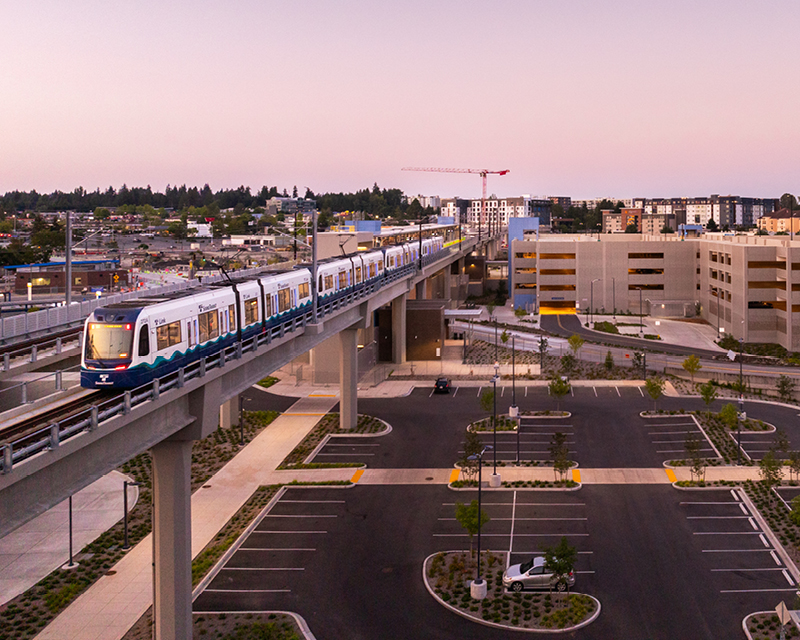 The new Lynnwood City Center Station