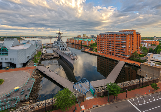 Norfolk, Virginia harbor