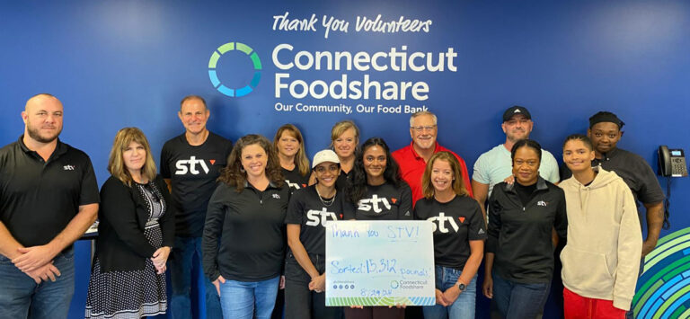 STV team members at Connecticut Foodshare