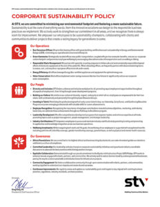 STV Corporate Sustainability Policy