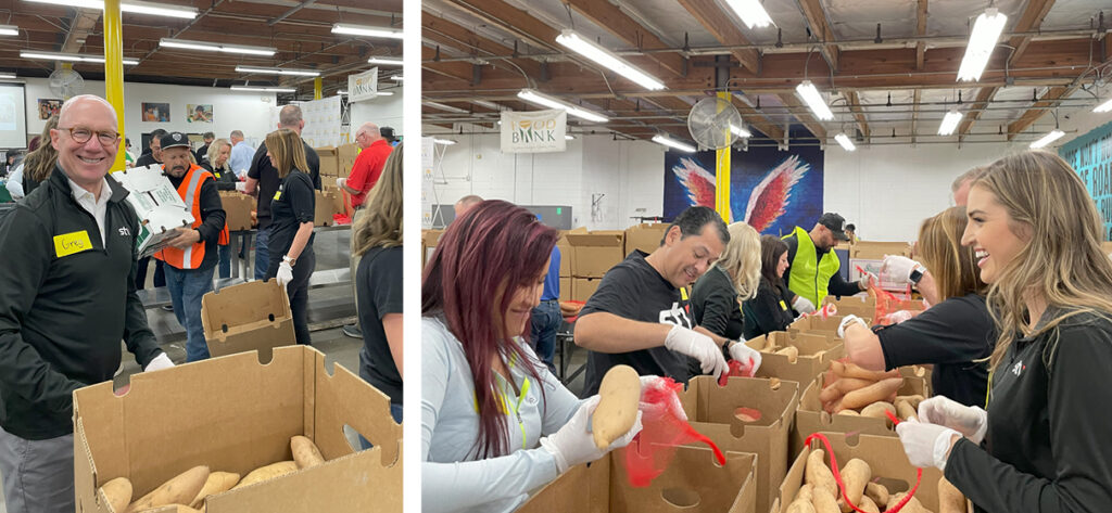 Left Photo: STV CEO Greg Kelly; Right Photo (from l to r): Lynda Tran, Luis Delgado and Kristen Van Gilst