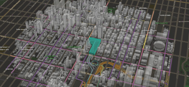 A GIS model of NYC