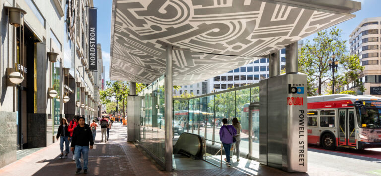 The BART Powell Street station entrance.