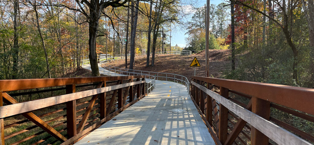 Cowan Road Multi-Use Trail in Acworth, Georgia.