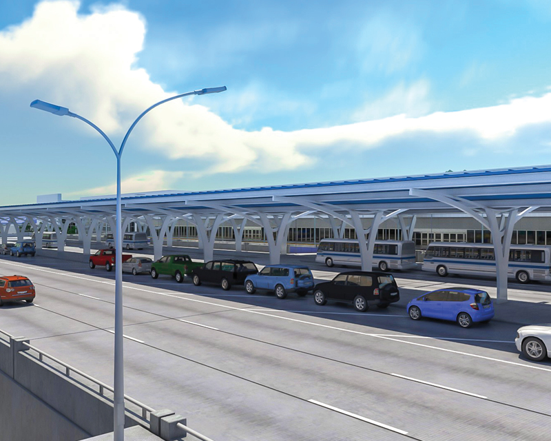 Rendering of Charlotte Douglass International Airport improvements