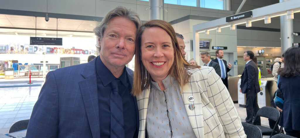 BART General Manager Bob Powers, who signed the EIP Pledge on January 13, joined Liz Justison at the ceremony held at BART’s Milpitas Station.