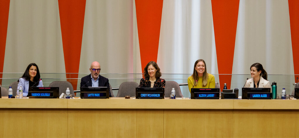 STV’s Lauren Alger participates in the Carbon-Free Cities conference at the United Nations Headquarters.