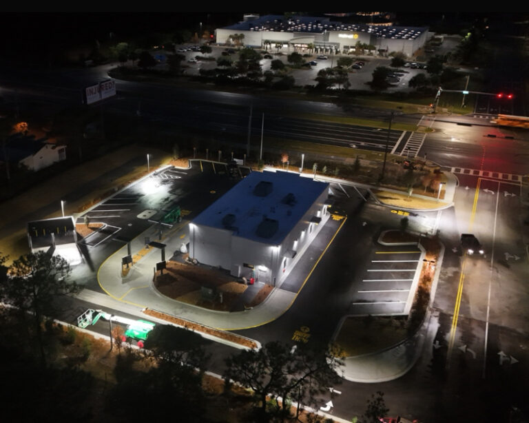 Aerial view of the new McDonald’s restaurant in Santa Rosa Beach, FL, located along U.S. Route 98.