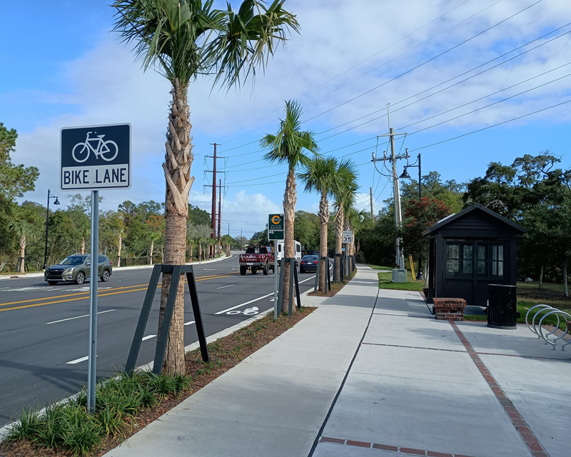 Bike lane signage and new bike lanes