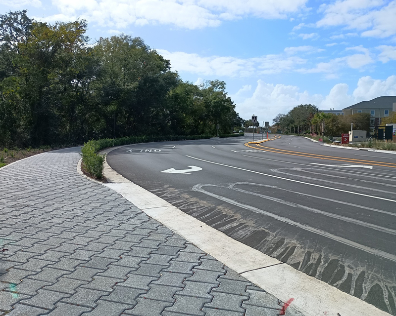 The enhanced walkway linking key parts of the town