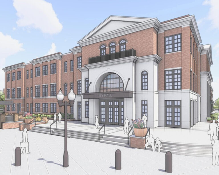 Rendering of the Franklin City Hall