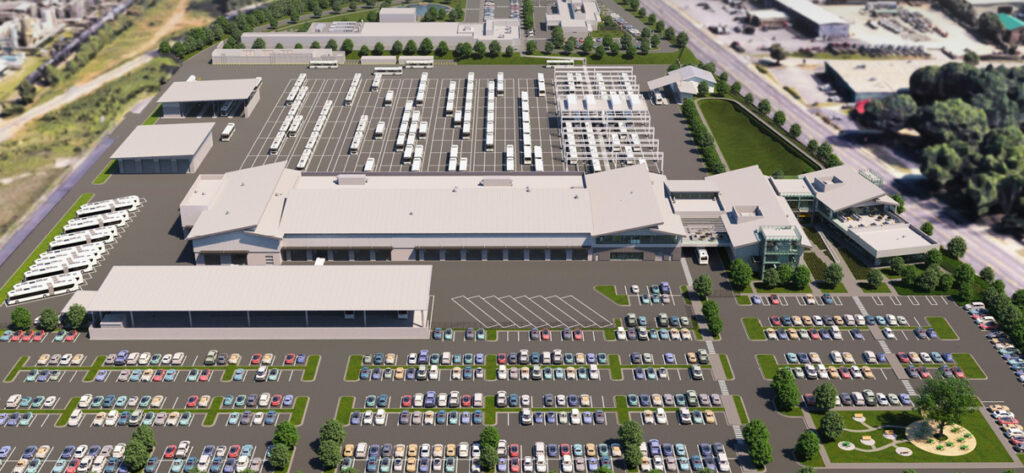 Rendering of MARTA's Multipurpose Operations & Maintenance Facility