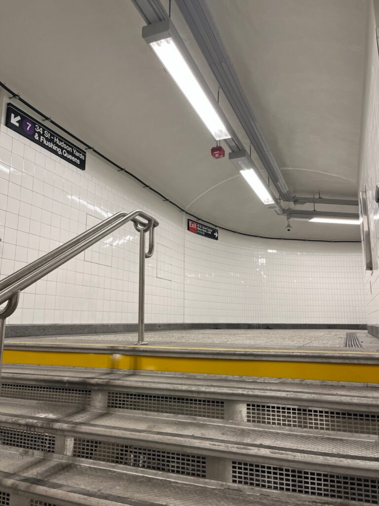 The new passenger tunnel at Grand Central station.