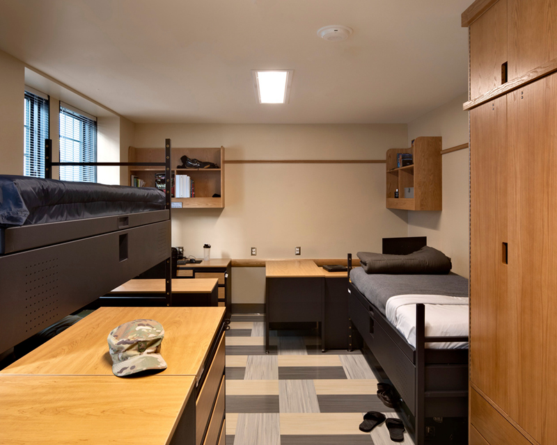 A dormitory in Grant Hall at the U.S. Military Academy a West Point.