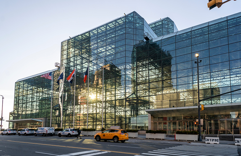 Exterior of Javits Center in NY