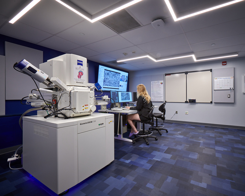 Interior view of Kutztown University Scanning Electron Microscope Lab
