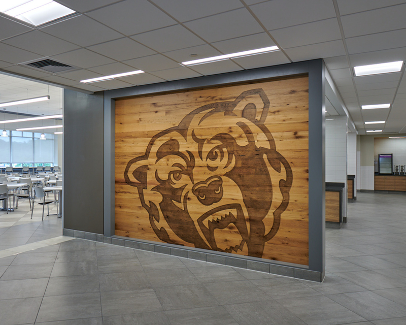 Interior views of Kutztown University's South Dining Hall