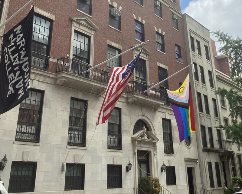 Exterior view of Northeastern University's NYC campus