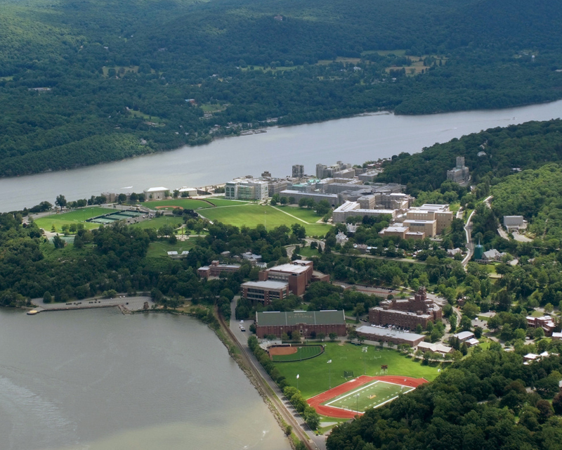 Aerial view of the U.S. Military Academy at West Point
