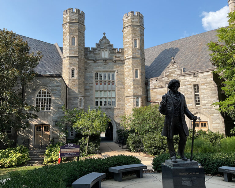 Exterior of West Chester University campus