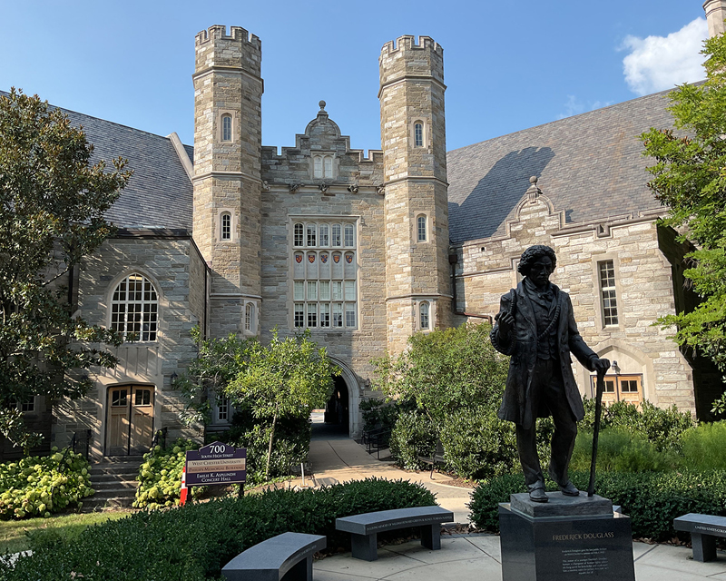 Exterior of West Chester University campus