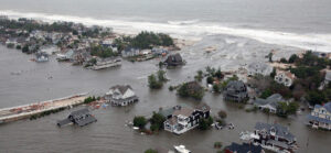 Aerial views of the damage caused by Hurricane Sandy to the New Jersey coast.