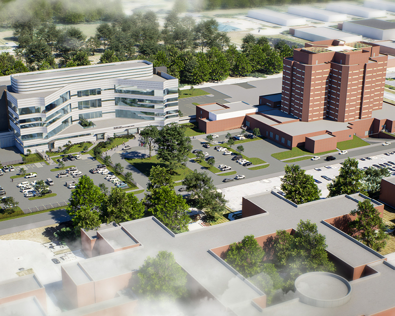 Rendering of new Macomb County Jail and Sheriff's office complex.