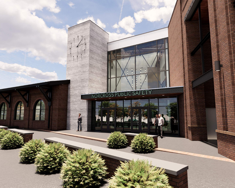 Rendering of the Norcross Public Safety Building