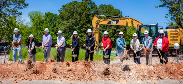 The groundbreaking ceremony for the Norcross public safety building.