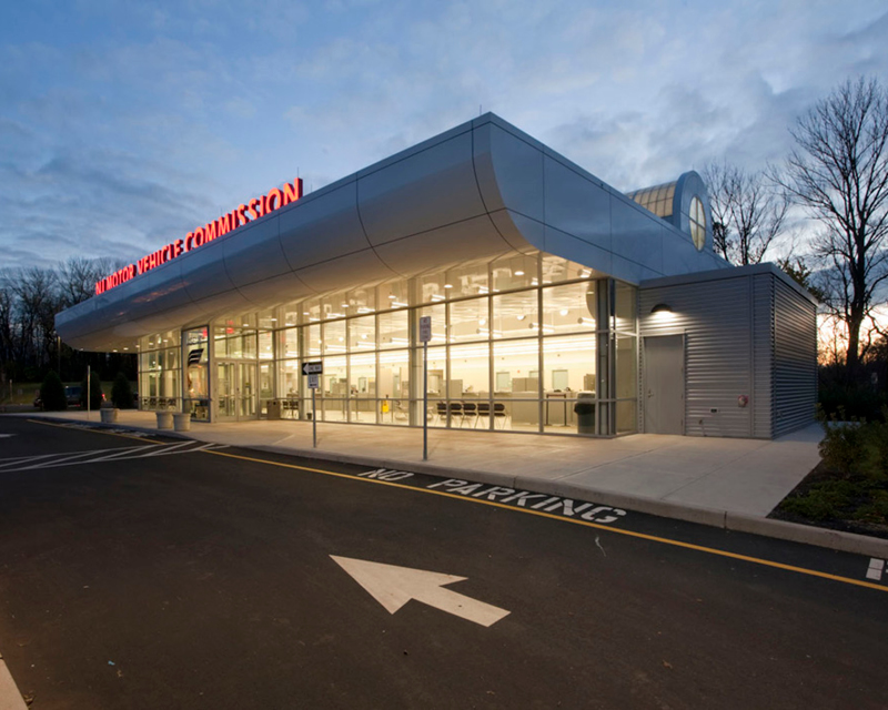 Exterior view of New Jersey MVC Prototype building
