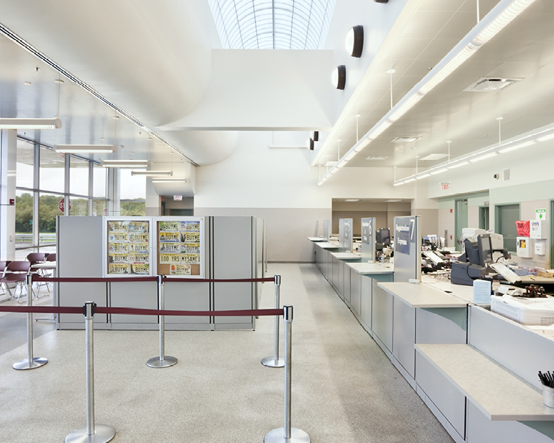 Interior views of New Jersey MVC Prototype building