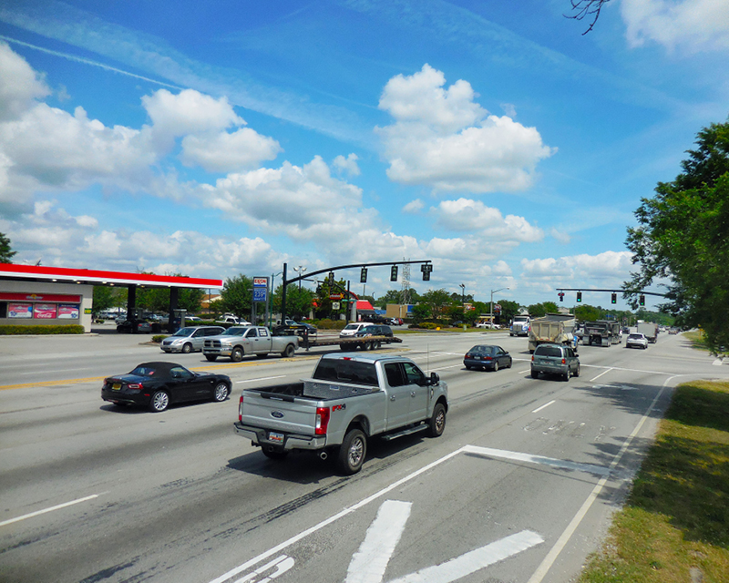 Views of existing conditions at US 52 Corridor in South Carolina.