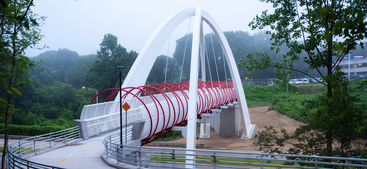 STV Helps Deliver Landmark 200-foot Pedestrian Bridge in College Park, Georgia 