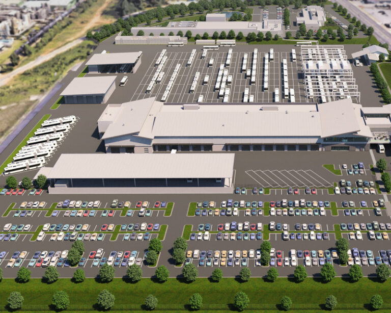 Rendering of MARTA's new O&M facility in Clayton County, GA