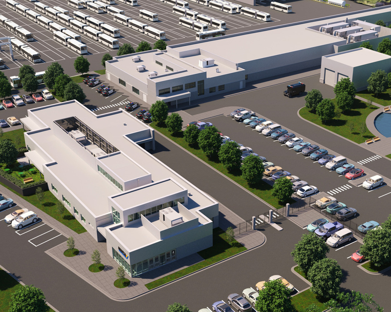 Rendering of MARTA's new O&M facility in Clayton County, GA