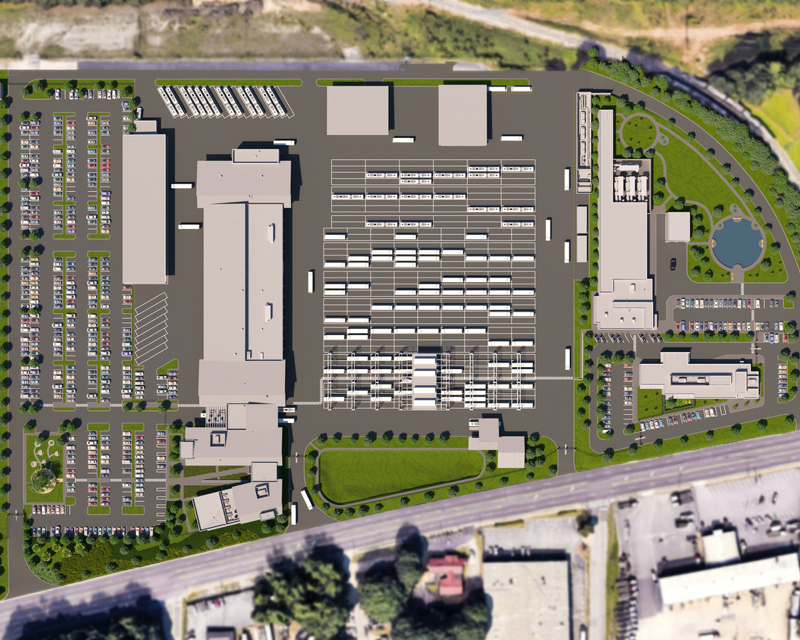 Rendering of MARTA's new O&M facility in Clayton County, GA